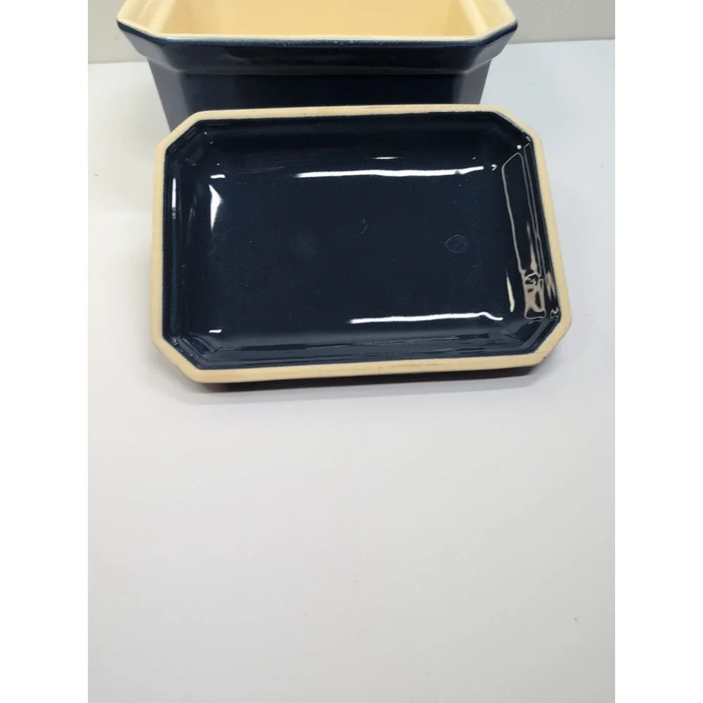 Emile Henry France 58-96 Covered‎ Casserole Dish Blue 8 X 6 